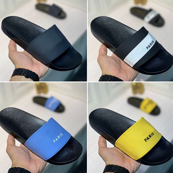 

gear bottoms pairs fashion slipper mens striped sandals causal non-slip summer huaraches slippers flip flops with box yw, Black