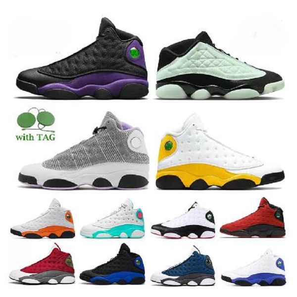 

jumpman 13 13s women men outdoor sports basketball shoes low singles day trainers houndstooth court purple obsidian hyper royal starfish sne