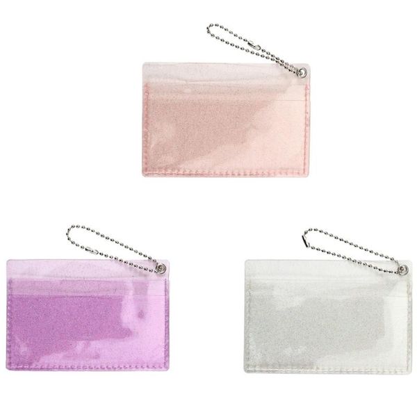 

card holders transparent women pvc jelly holder bag mini money purse girls casual bus clear wallet ladies, Brown;gray