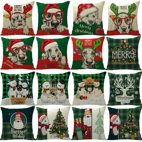 

pillow case home decoration cushion cover for hom45*45cm size chiristmas zipper throw decor living roo