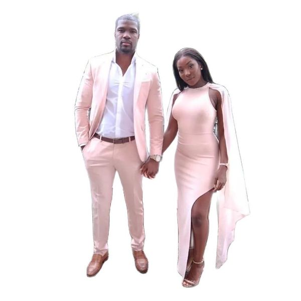

men's suits & blazers veiai 2021 fashions for the pink wedding man blazer groom tuxedo 2 piece of fine jacket suit homme, White;black