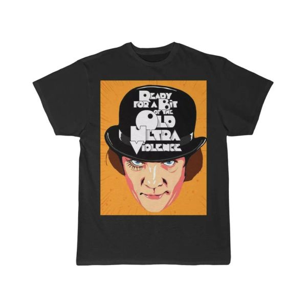 

a clockwork orange ultraviolence men's short sleeve t shirt, White;black
