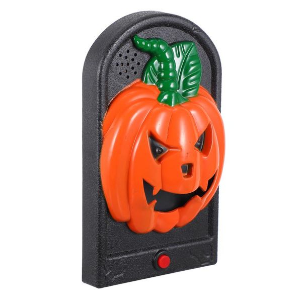 

doorbells 1pc scary pumpkin shape doorbell glowing spooky