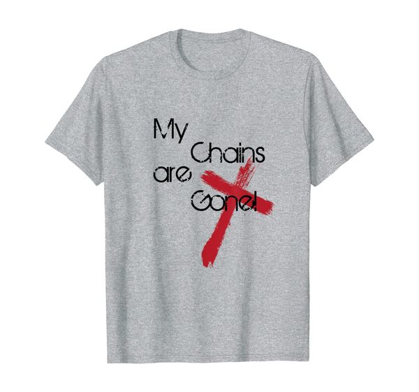 

My Chains Are Gone Cross T-Shirt, Mainly pictures