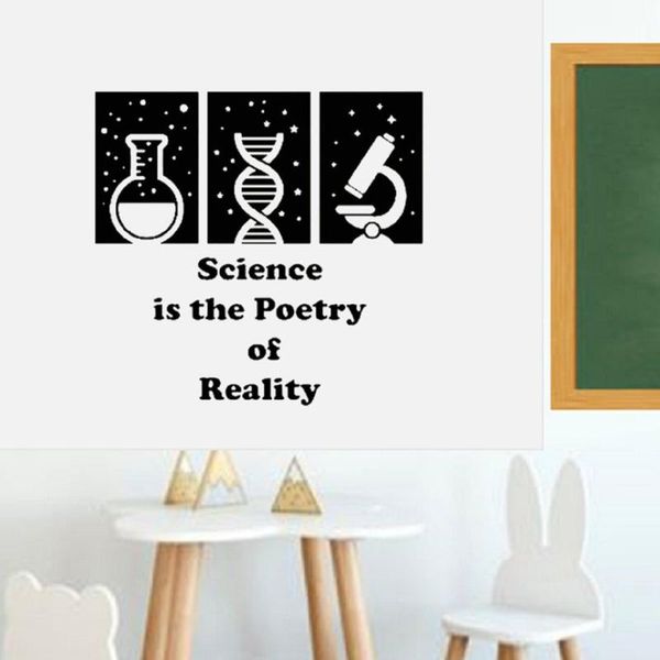

wall stickers science decal classroom school lab class poster decor c569
