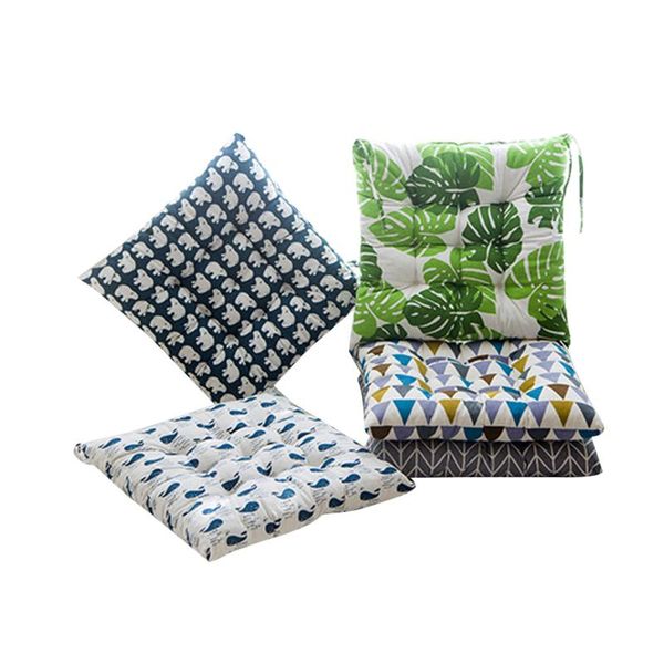 

cushion/decorative pillow indoor home chair cushion mat pad dining kitchen office soft seat pads tie on-square modern printed throw