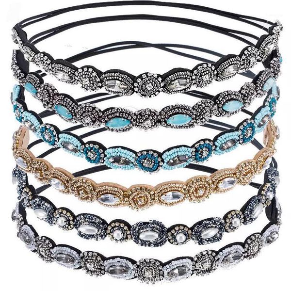 

ethnic seed beads handmade headband pearl customized beaded hairband for women & girls hair accessories1