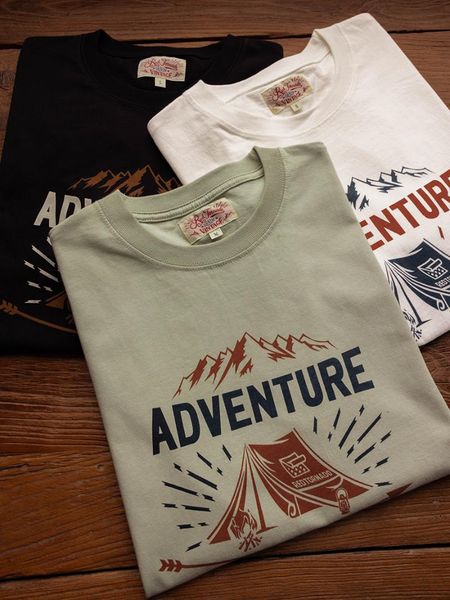 

men's t-shirts red outdoor camping graphic print t shirts men crew neck tee loose fit, White;black