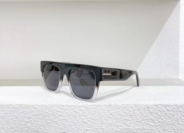 

66s sunglasses 0847 renee squared sunglasses for men black/gray gradient lens gafa de sol fashion sun glasses shades uv400 protection eyewea, White;black