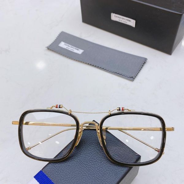 

fashion sunglasses frames thom eyeglasses frame multi colors for male and female alloy material vintage glasses, Black