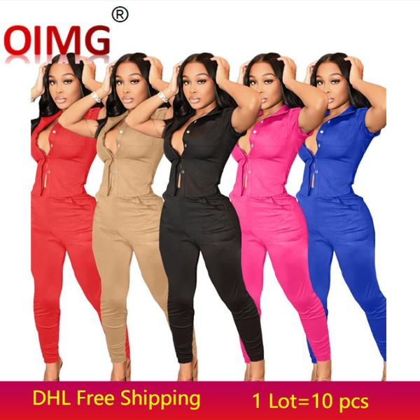 

women's two piece pants fall women sports suit set solid color outfits s-2xl short sleeve t-shirts+pants 2pcs casual tracksuits 5520, White