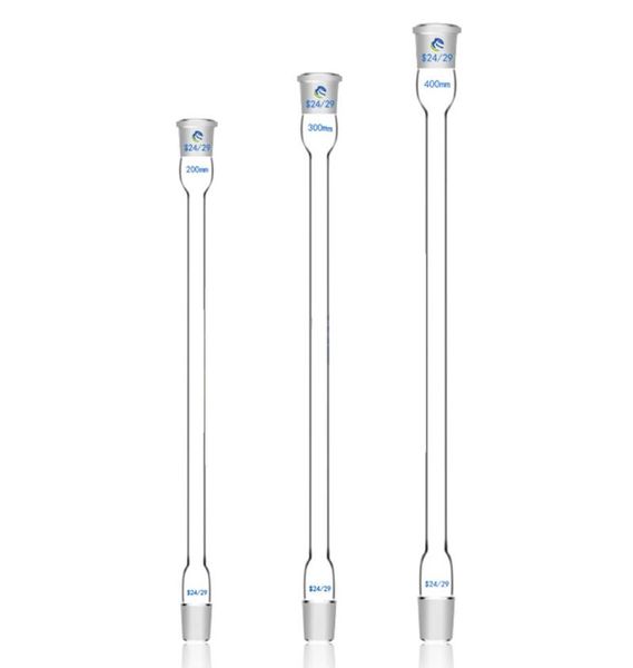 

lab supplies length 200-400mm joint 19 24 borosilicate glass air condenser tube pipe distillation