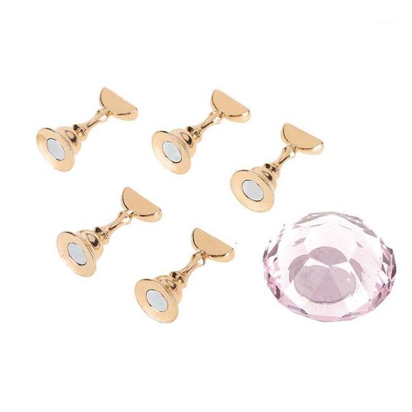 

durable and flexible magnetic nail tip practice stand base crystal bottom alloy holder art display tool1
