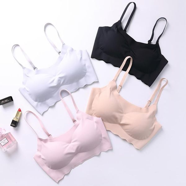 

gym clothing bra strap no underwire yoga vest trace sleep underwear women spring summer autumn and winter sportswear, White;black