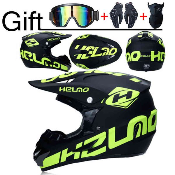 2021 Motocicleta Offroad Motobike Capacete Profissional ATV Cruz Helmets Racing Motocross Dirt Bike Capacete de Moto Casco Adulto