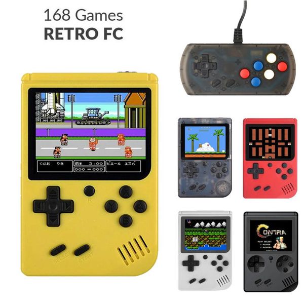 

portable game players retro handheld 8 bit 168 games mini children boy nostalgic for child player