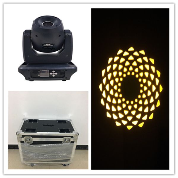 

2pcs dj disco moving head led spot 100 w lyre pro moving head lights with fly case package