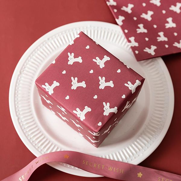 

other arts and crafts 6pcs mix color christmas year gift wrapping paper ins wind material large size birthday