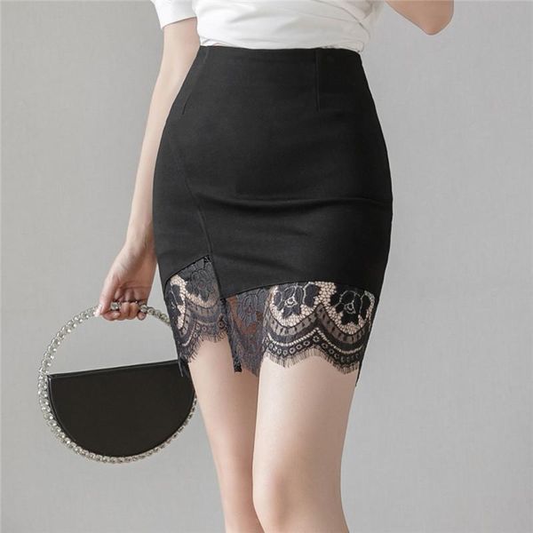 

skirts 2021 lace wrap hip skirt club black elegant lady a018