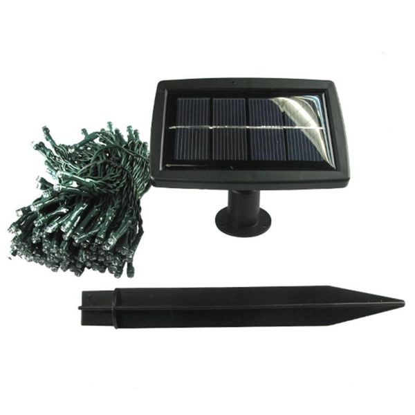 

book lights 100/200 led blue/white string solar fairy for outdoor garden decoration