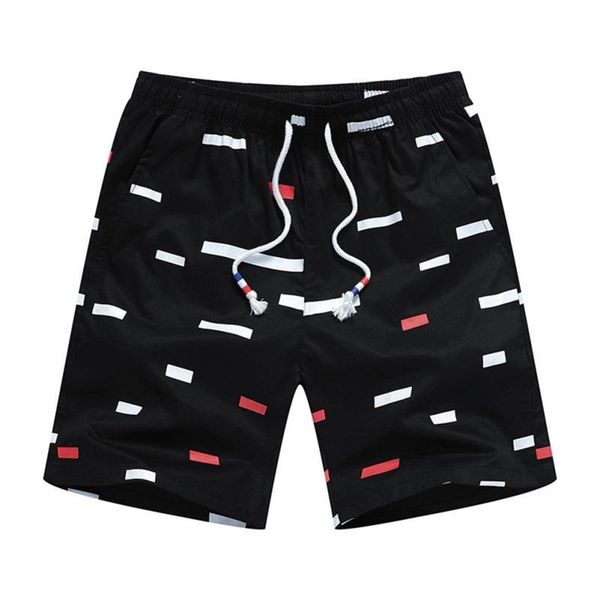 

men's summer loose thin cotton shorts casual printed short pant m-5xl, White;black