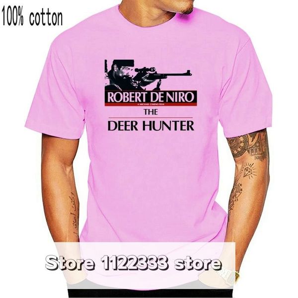 

men's t-shirts summer style fashion men the deer robert de niro film movie white cotton t-shirt, White;black