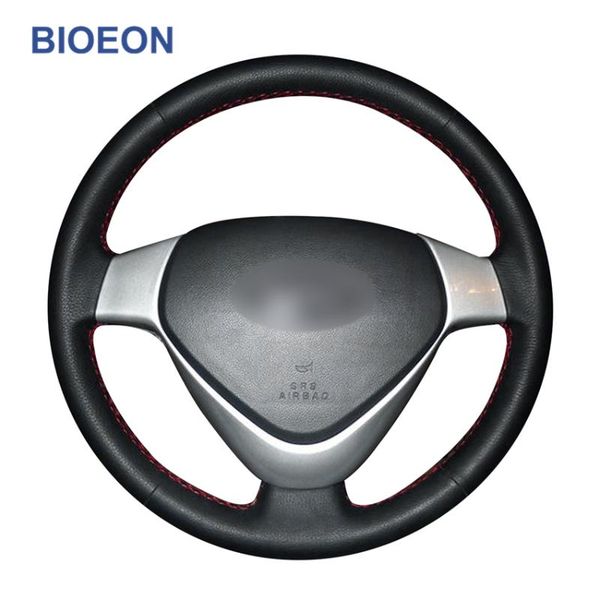 

black pu artificial leather car steering wheel cover braid for chery rely v5 covers