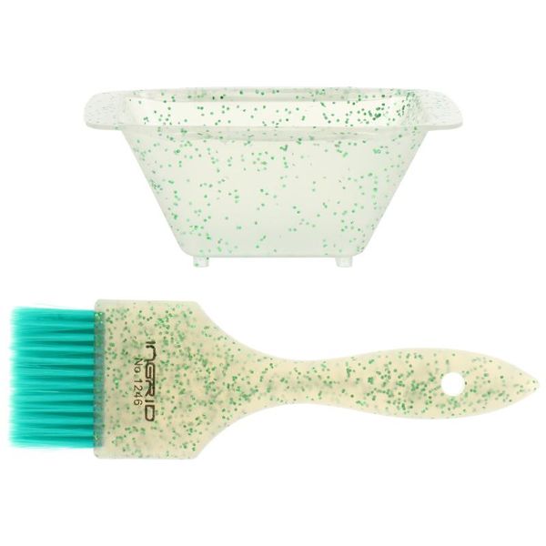 

hair brushes 1 set of dye color and bowl coloring brush mixing kit, Silver