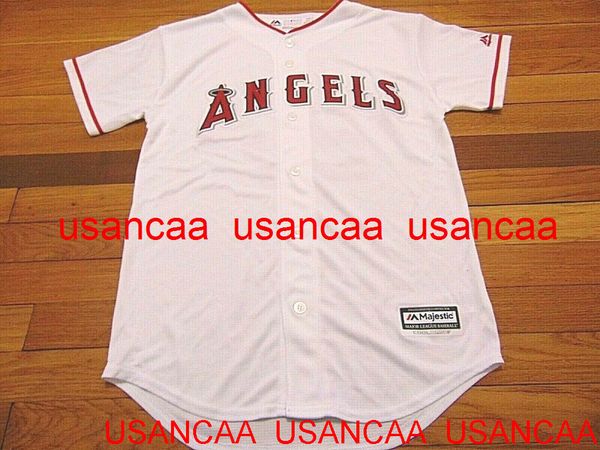 Cucito NEW ANAHEIM MIKE TROUT COOL BASE JERSEY Maglie di ritorno al passato Uomo Donna Youth Baseball XS-5XL 6XL