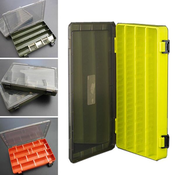 

fishing lure bait storage box double single sided waterproof hooks case accessories
