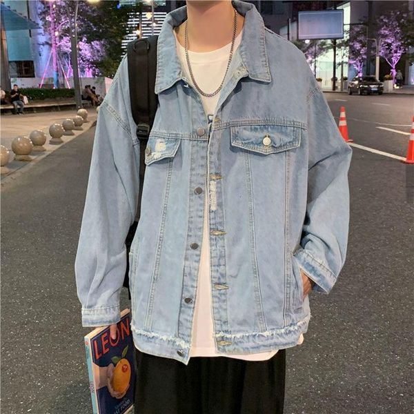 

men's jackets sportswear jacket american cowboy coat spring autumn korean version trend loose casual couples college fashion 2021, Black;brown
