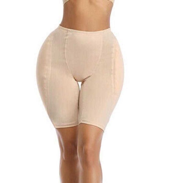 Shorts Butt Hip Enhancer Pad Shaper Höschen Schwamm Pads Ass Booty Lifter Oberschenkel Trimmer Gefälschte Gesäß 210714