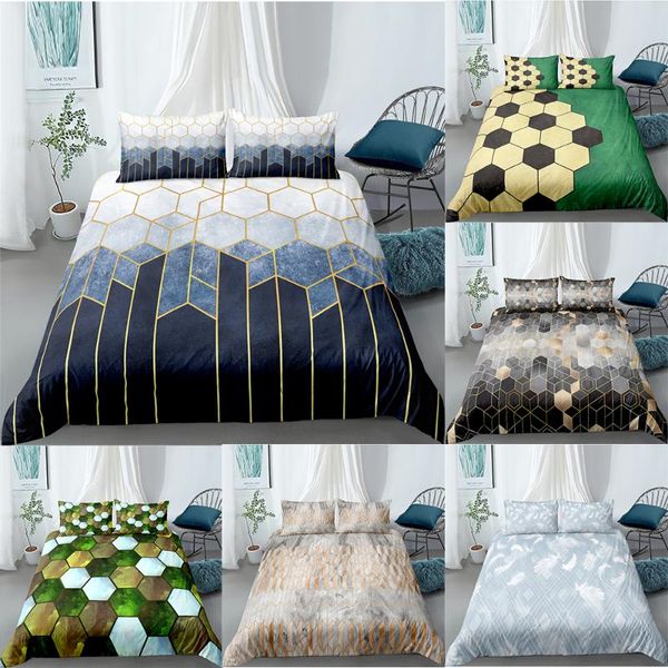 

geometric football 3d bedding set adults duvet cover bohemian quilt home textiles king  size year decoration sets