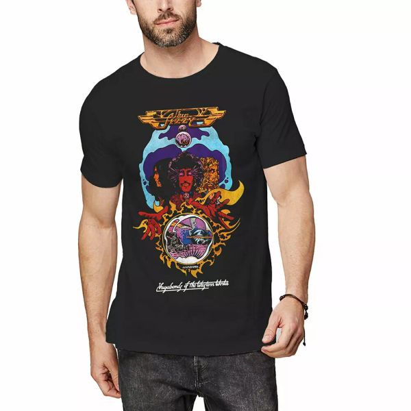 

thin lizzy circus authorized men t-shirt, White;black