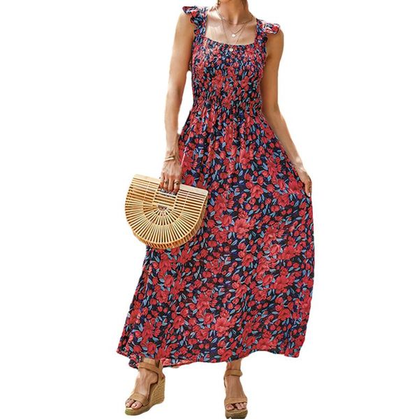 

casual dresses women fashion sleeveless floral dress ladies female stylish for shopping daily wear, Black;gray