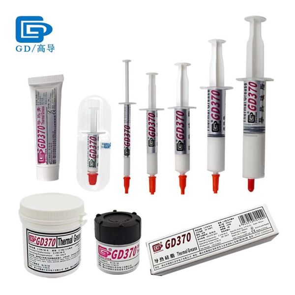 

fans & coolings net weight 1/3/7/15/30/100/150 grams white gd370 thermal conductive grease paste heat sink compound plaster for cpu cn st ss