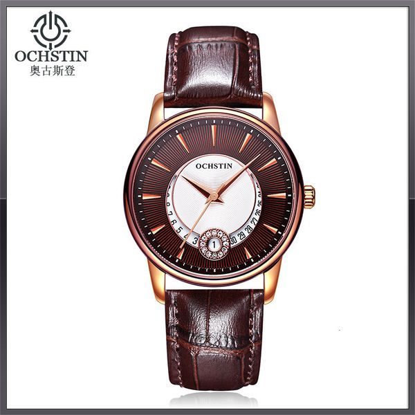 

new simple women's quartz watch fashion belt waterproof large dial, Slivery;brown