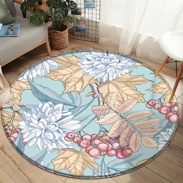 

carpets rushed colorful flower flannel rug wedding carpet no-islip living room large girls mat home 2021 3d fashion