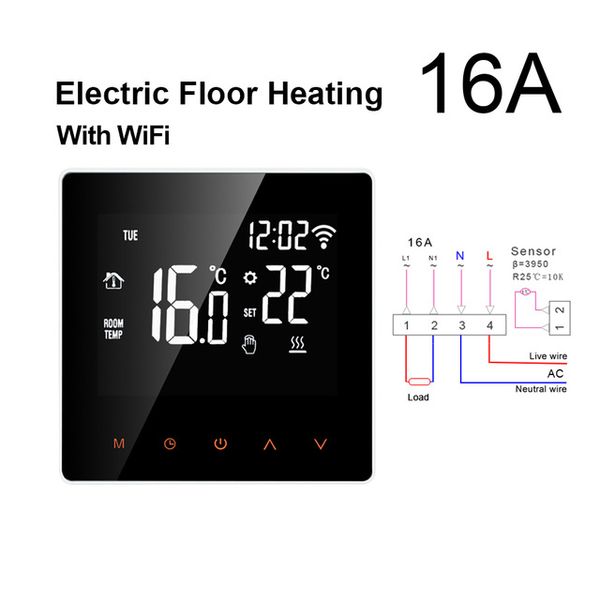 

tuya wifi smart thermostat electric floor heating water/gas boiler temperature remote controller for google home alexa