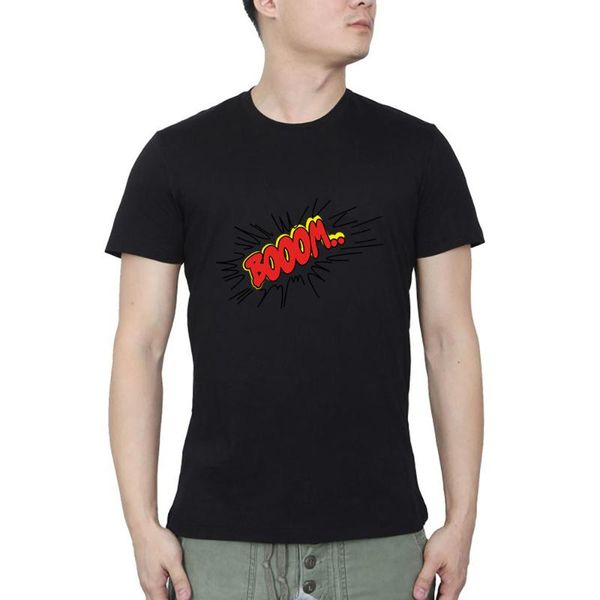 

boom t shirt t-shirt men clothing t shirt for men, White;black