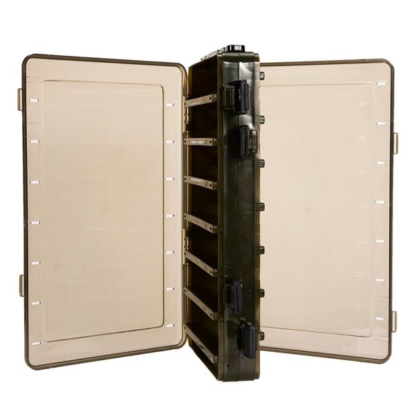 

compartments double-sided fishing lure hook tackle box bait minnows hooks accessory storage case container accessories