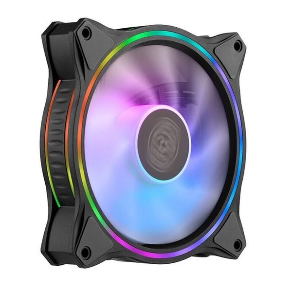 

12v/4pin pc computer case cpu cooling fan addressable pwm rgb lighting cooler radiator replaces fans x6ha & coolings