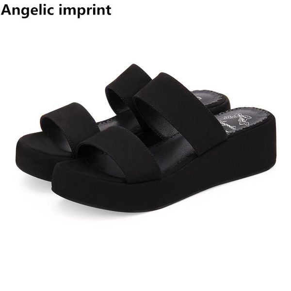 

dress shoes angelic imprint woman mori girl lolita cosplay lady mid heels pumps women princess summer sandals 33-47 slides 5cm, Black