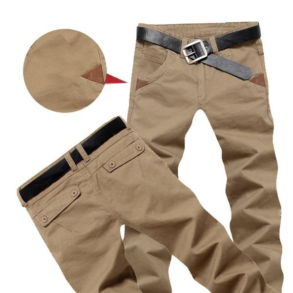 

men's pants nice spring summer casual men cotton slim fit chinos fashion trousers male brand jogger clothing plus size 29-39, Black