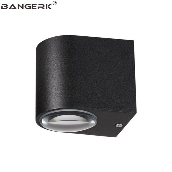 

simple outdoor led wall lamp waterproof courtyard spotlight black modern sconce lights garden decor aluminium lighting lamps