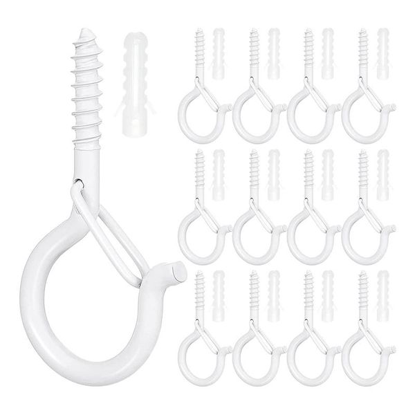 

hooks & rails 12pcs q-hanger ceiling q screw hook lights hanger christmas
