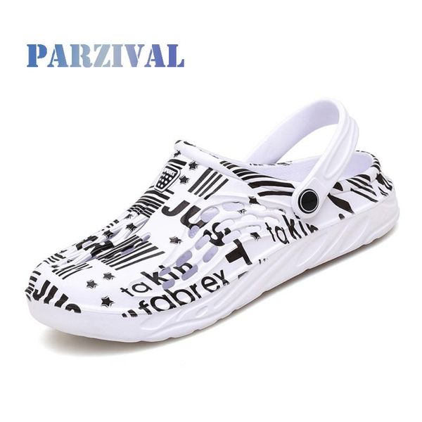 

sandals parzival men outdoor beach casual shoes 2021 summer slippers male water sandalia masculina, Black