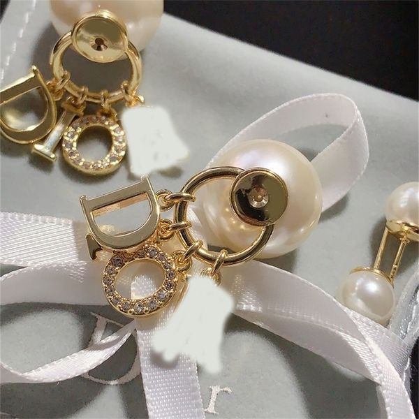 

87% off wholesale shop family size pearl earrings female red same gift, Golden