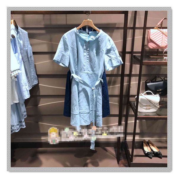 

dress buy it now summer r's original d round neck short sleeve light blue lady 370, White;black