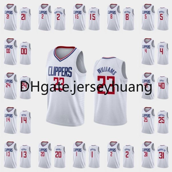 

los angeles\rclippers\rmen's paul george kawhi leonard lou williams montrezl harrell\rnba white custom association jersey, Black
